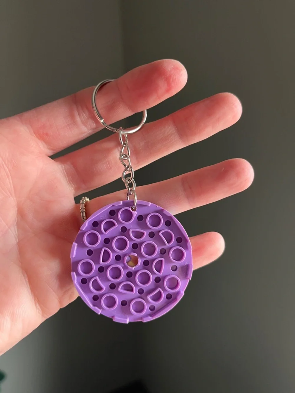 Lego keychain round